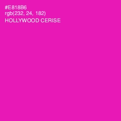 #E818B6 - Hollywood Cerise Color Image