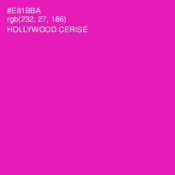 #E81BBA - Hollywood Cerise Color Image