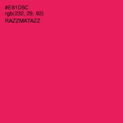 #E81D5C - Razzmatazz Color Image