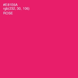 #E81E6A - Rose Color Image