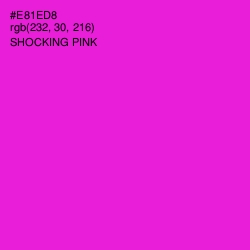 #E81ED8 - Shocking Pink Color Image