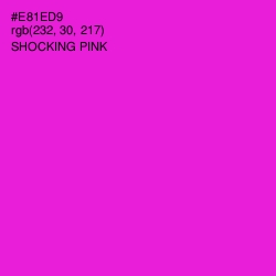 #E81ED9 - Shocking Pink Color Image