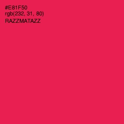 #E81F50 - Razzmatazz Color Image