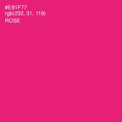 #E81F77 - Rose Color Image