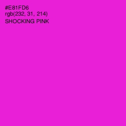 #E81FD6 - Shocking Pink Color Image