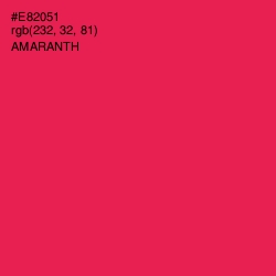 #E82051 - Amaranth Color Image