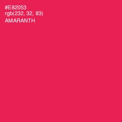 #E82053 - Amaranth Color Image