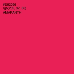 #E82056 - Amaranth Color Image