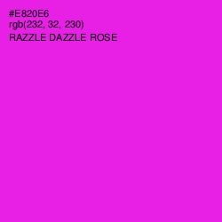 #E820E6 - Razzle Dazzle Rose Color Image