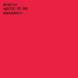 #E82144 - Amaranth Color Image