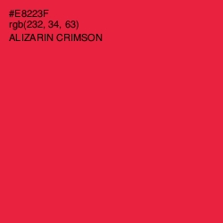 #E8223F - Alizarin Crimson Color Image