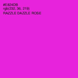 #E824DB - Razzle Dazzle Rose Color Image