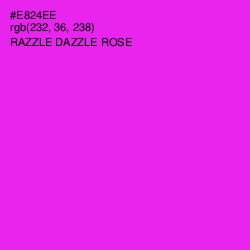 #E824EE - Razzle Dazzle Rose Color Image