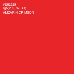 #E82529 - Alizarin Crimson Color Image