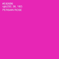 #E826B6 - Persian Rose Color Image