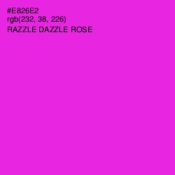 #E826E2 - Razzle Dazzle Rose Color Image