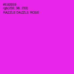 #E826E9 - Razzle Dazzle Rose Color Image