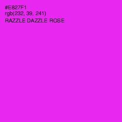 #E827F1 - Razzle Dazzle Rose Color Image