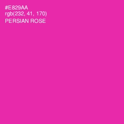 #E829AA - Persian Rose Color Image
