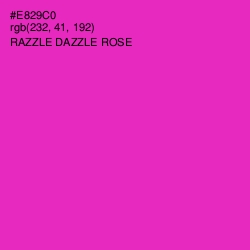 #E829C0 - Razzle Dazzle Rose Color Image