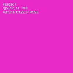 #E829C7 - Razzle Dazzle Rose Color Image