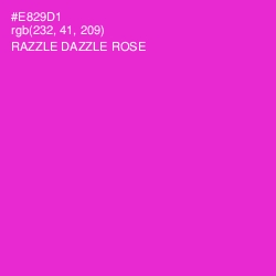 #E829D1 - Razzle Dazzle Rose Color Image