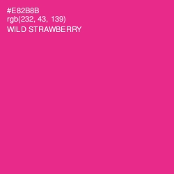 #E82B8B - Wild Strawberry Color Image