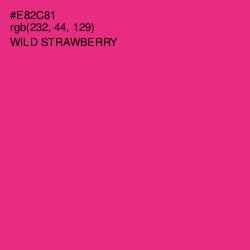 #E82C81 - Wild Strawberry Color Image