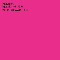 #E82E8A - Wild Strawberry Color Image
