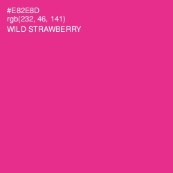 #E82E8D - Wild Strawberry Color Image