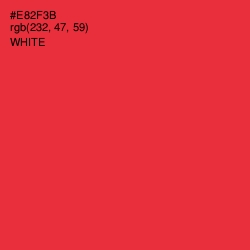 #E82F3B - Alizarin Crimson Color Image