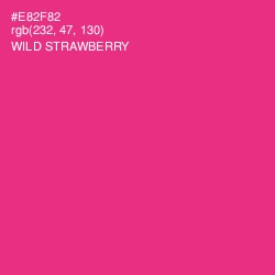 #E82F82 - Wild Strawberry Color Image