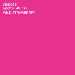 #E8308E - Wild Strawberry Color Image