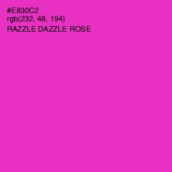 #E830C2 - Razzle Dazzle Rose Color Image