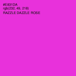 #E831DA - Razzle Dazzle Rose Color Image