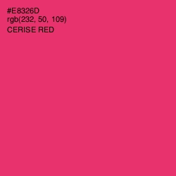 #E8326D - Cerise Red Color Image