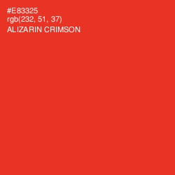 #E83325 - Alizarin Crimson Color Image
