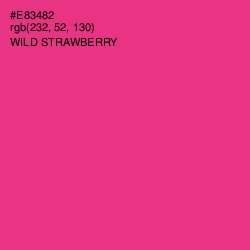 #E83482 - Wild Strawberry Color Image