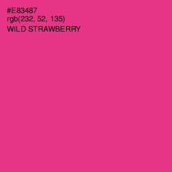 #E83487 - Wild Strawberry Color Image