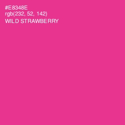 #E8348E - Wild Strawberry Color Image