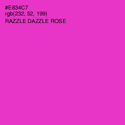 #E834C7 - Razzle Dazzle Rose Color Image