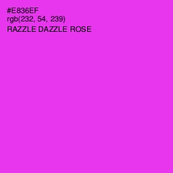 #E836EF - Razzle Dazzle Rose Color Image
