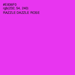#E836F0 - Razzle Dazzle Rose Color Image