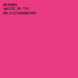 #E83B83 - Wild Strawberry Color Image