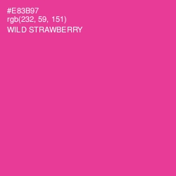 #E83B97 - Wild Strawberry Color Image