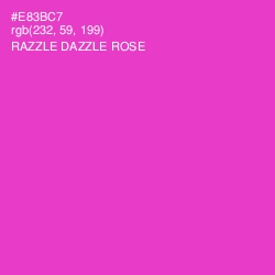 #E83BC7 - Razzle Dazzle Rose Color Image