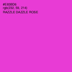 #E83BD6 - Razzle Dazzle Rose Color Image