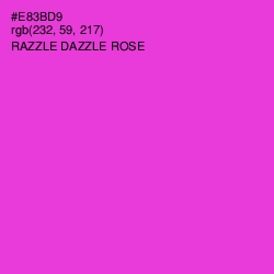 #E83BD9 - Razzle Dazzle Rose Color Image