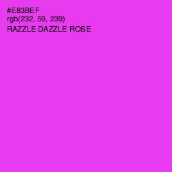 #E83BEF - Razzle Dazzle Rose Color Image