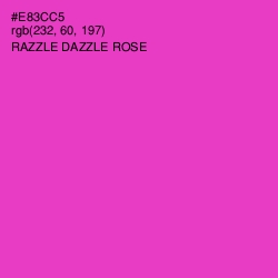 #E83CC5 - Razzle Dazzle Rose Color Image